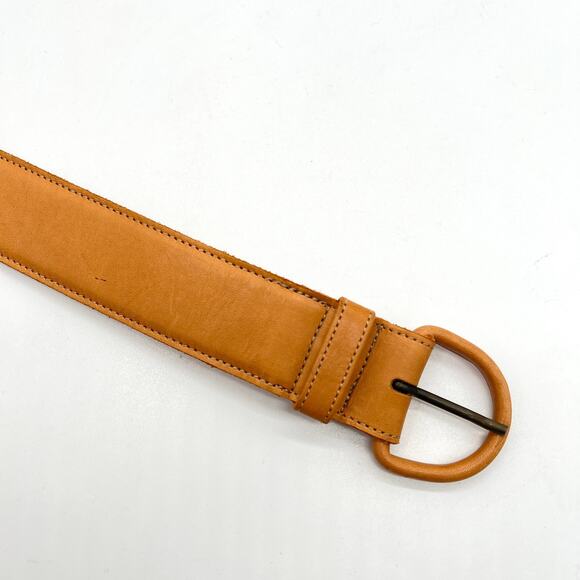 VINTAGE BANANA REPUBLIC Leather Belt Womens XS Saddle Tan Brown 28" Waist - Picture 5 of 10